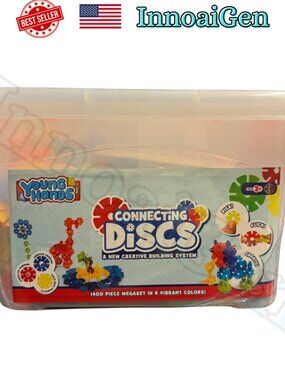 Creative Kids Young Hands Connecting Discs 1400pc Megaset STEM Building Toy New